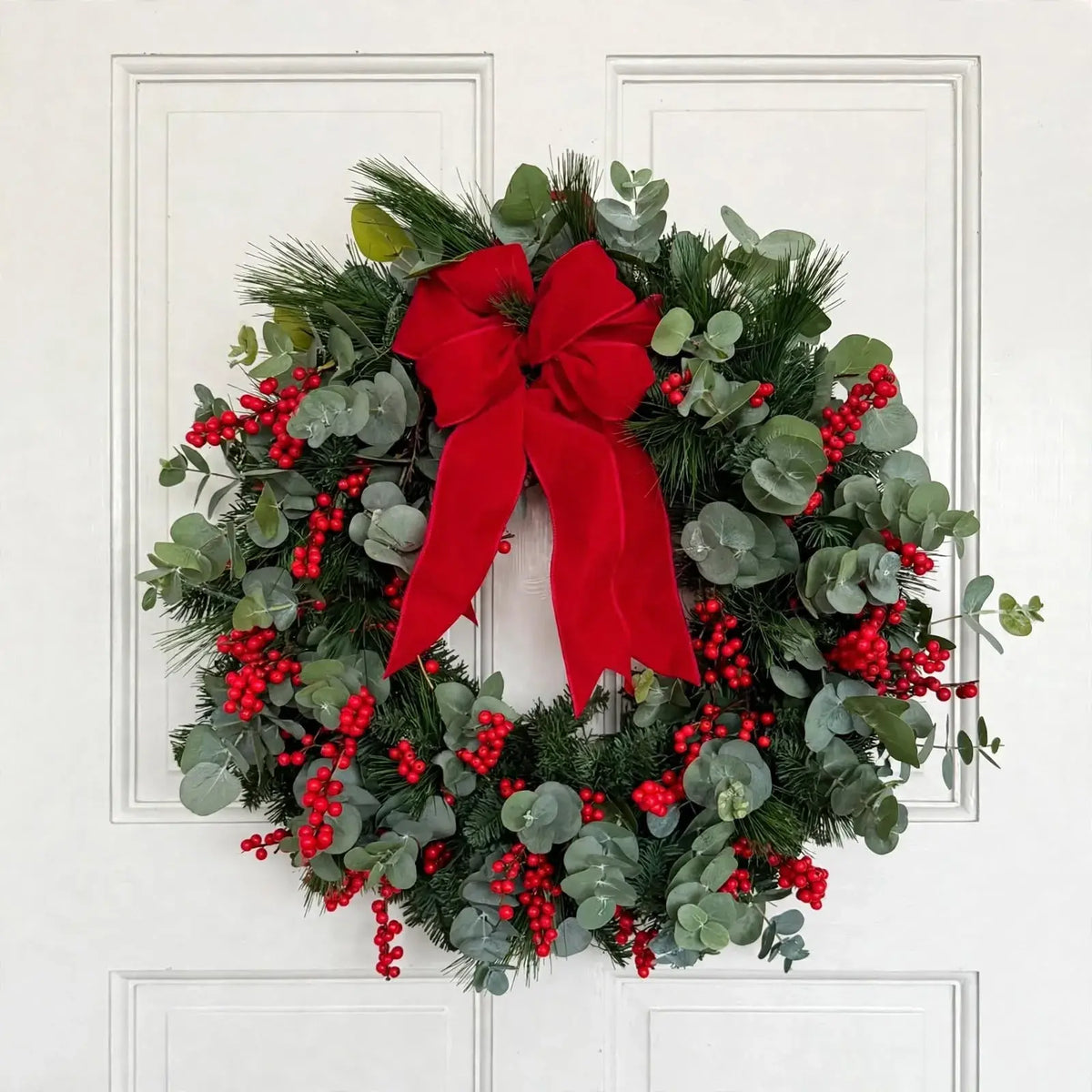 The Scarlet Christmas Door Wreath